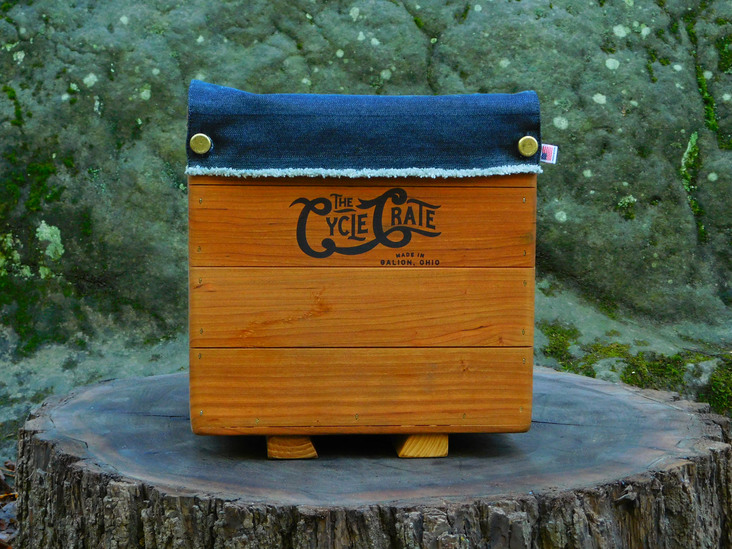 The Cycle Crate (Cherry with Walnut)