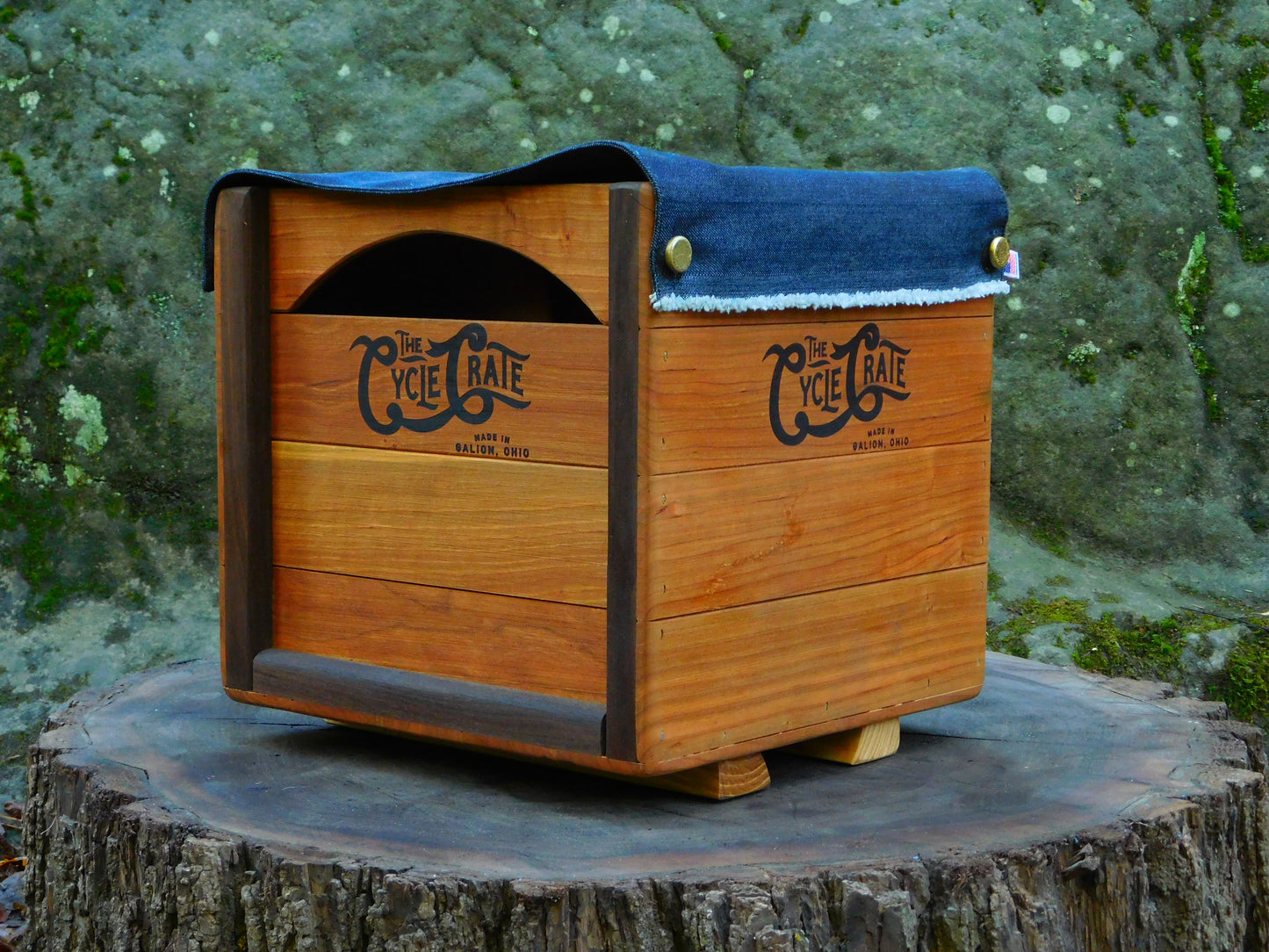 The Cycle Crate (Cherry with Walnut)