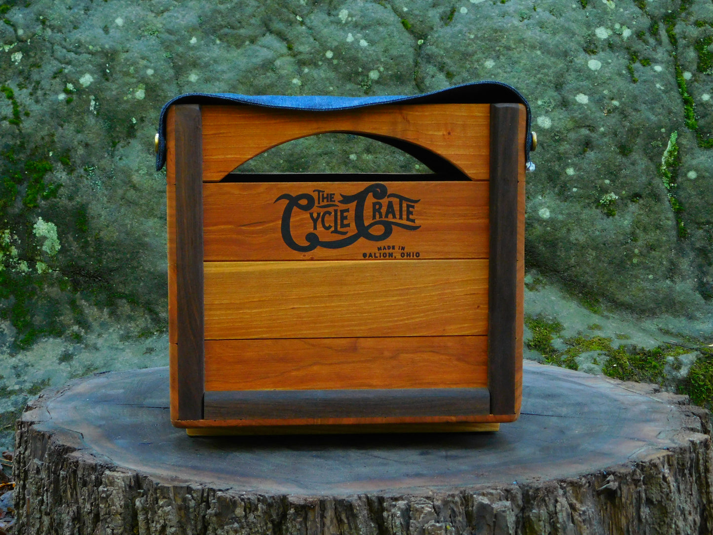 The Cycle Crate (Cherry with Walnut)