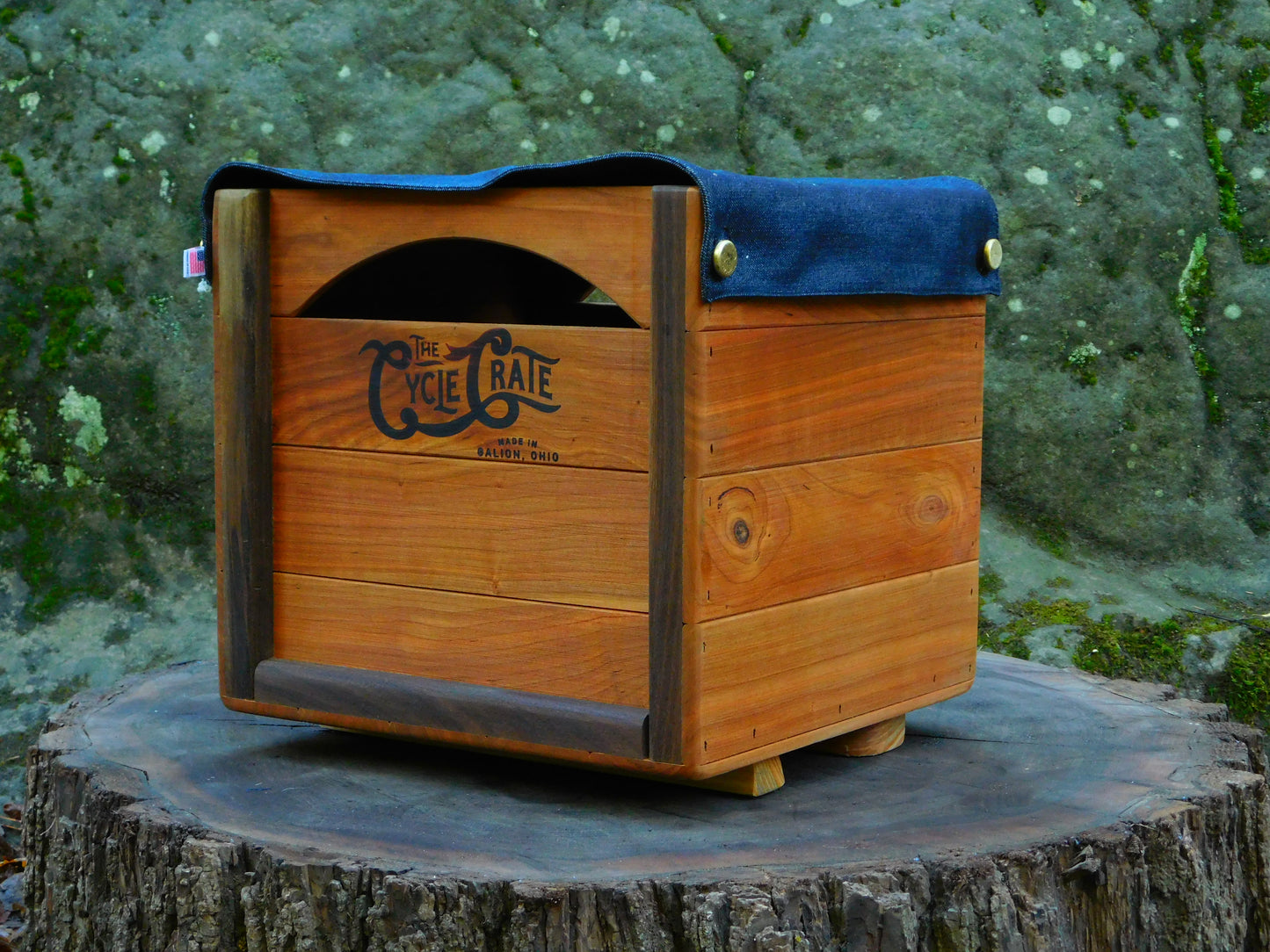 The Cycle Crate (Cherry with Walnut)