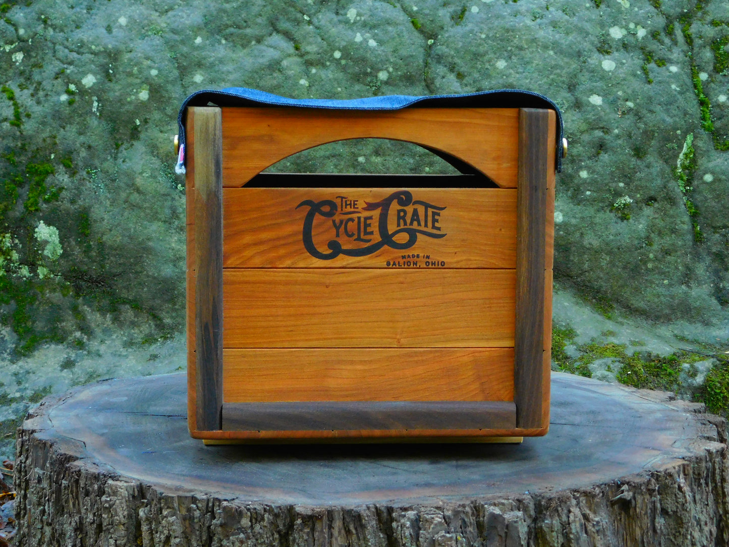 The Cycle Crate (Cherry with Walnut)